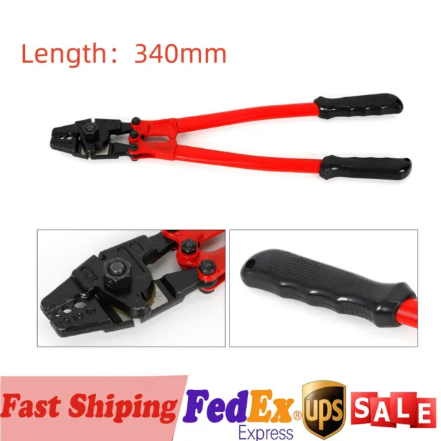 1/8" Crimping Tool Steel Wire Rope Cable Cutter Crimper Hand Swager Swaging Tool