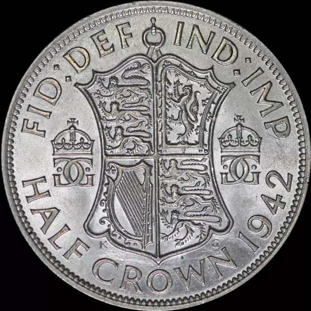 1942 George VI Silver Halfcrown - Extremely High Grade #04