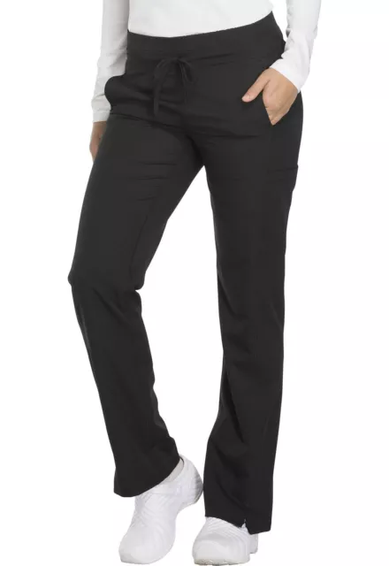 Dickies Dynamix Women's Mid Rise Straight TALL Drawstring Scrub Pants - DK130T