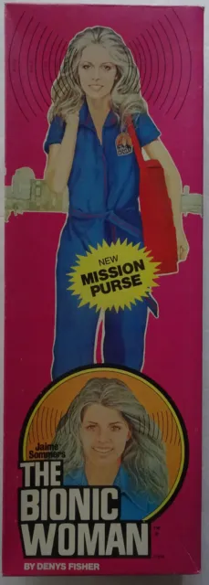 Jaime Sommers The Bionic Woman Action Figure With Mission Purse New In Box  Vintage 1974