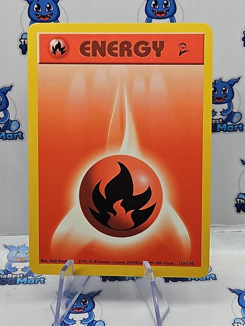 POKEMON BASE SET 2 - Fire Energy - 126/130 - MP $1.25 - PicClick CA