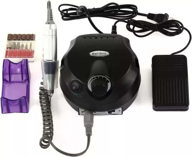 Fresa Unghie Professionale 35000 Giri Ricostruzione Manicure Pedicure Pedale Art 2