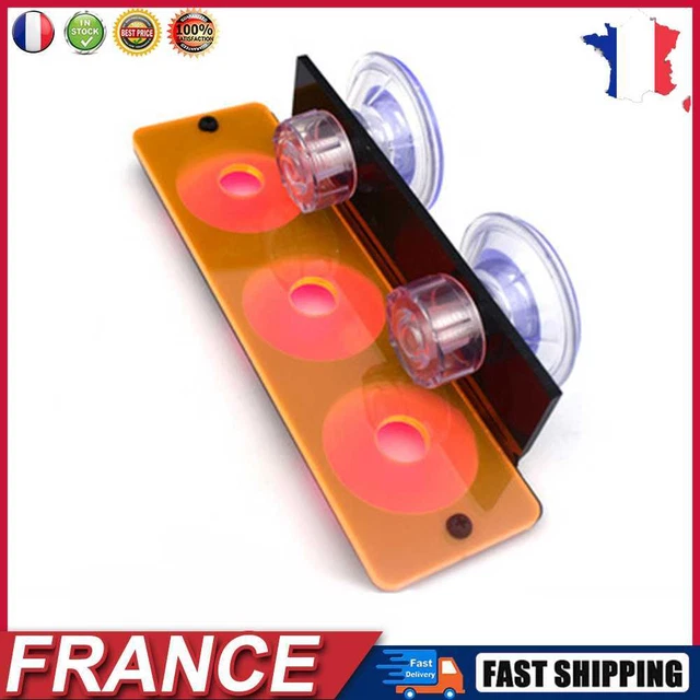 Fish Tank Fluorescence Coral Frag Rack Aquarium Reef w/Plug Holder (Orange) fr