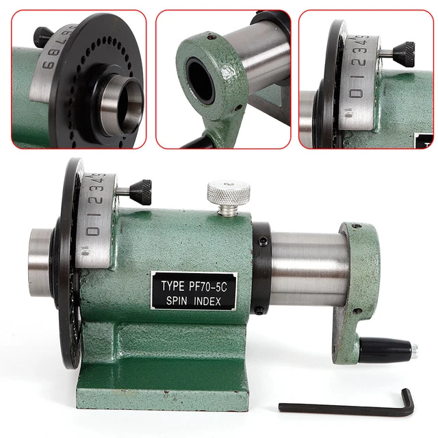 For Grinder Milling Machine Indexing Tool 5C Collet Spin Jig Indexing Fixture