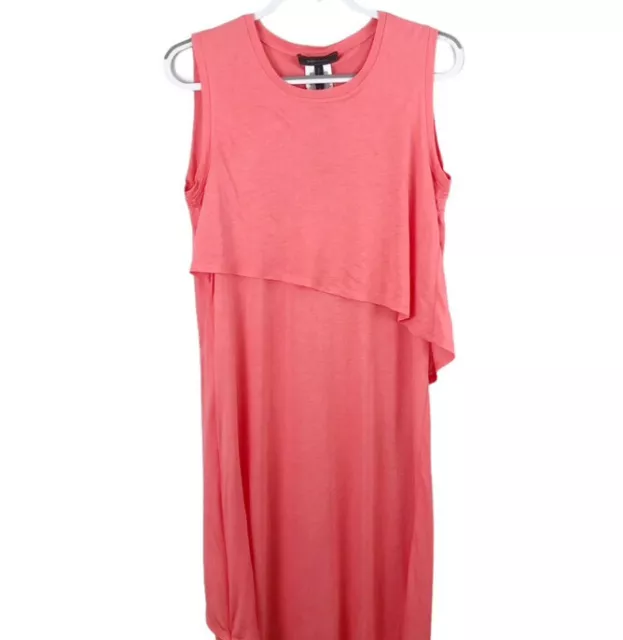 BCBGMaxAzria Women’s Size S Coral Red Kyrie Maxi Dress Sleeveless Casual Resort 3