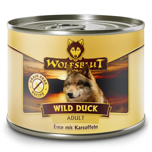 Wolfsblut - Adult - Wild Duck - Ente mit Kartoffeln - 6 x 200 g