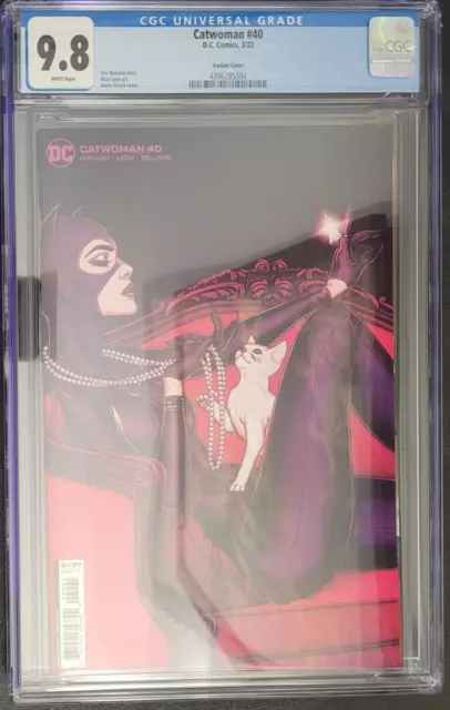 Catwoman #40 Cgc 9.8 Graded 2022 Dc Comics Jenny Frison Variant Cover Art