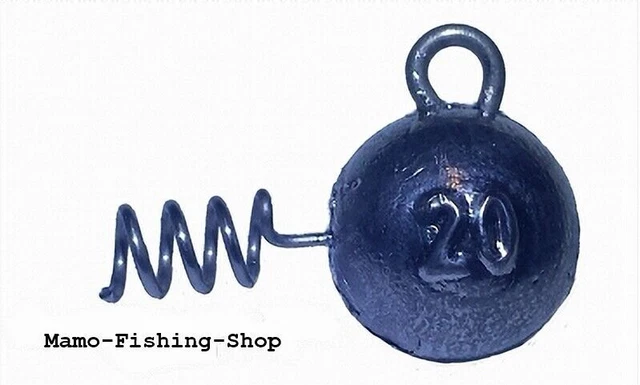 Screw Jig Head - Schraubkopf für Gummifische, Bleikopf für Gummifische 35g - 60g