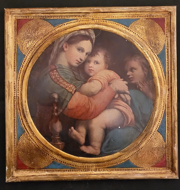 tableau ancien huile sur bois