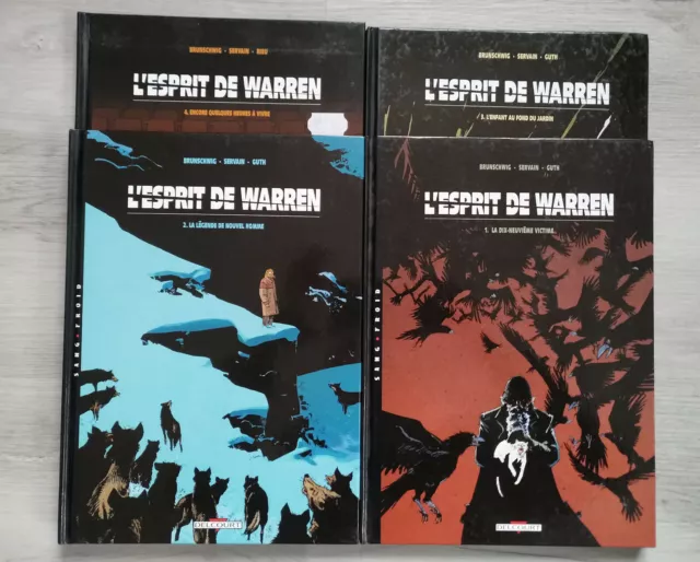 Lot de 4 BDs L'esprit de Warren - Tomes 1 à 4 (1, 3 et 4 en EO)