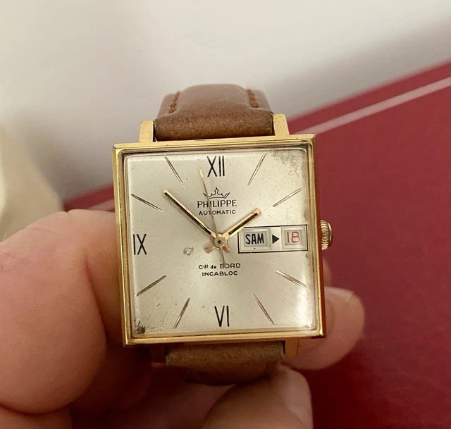 Montre Bulova Vintage 1957 - Mouvement Automatique Suisse - Plaqué Or 34mm - Remise à Neuf Avec Coffret