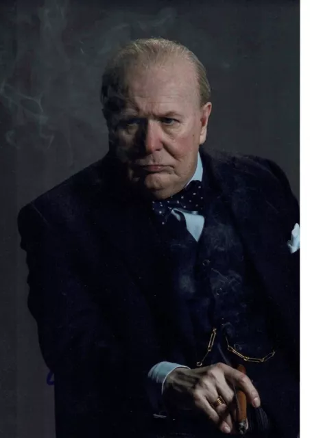 Personally Signed 8inx12in Photograph of Gary Oldman as Winston Churchill