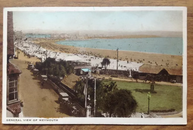 Vintage Postcard General View of Weymouth  Free Postage