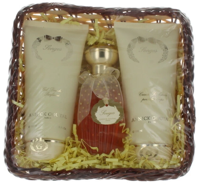 Songes Por Annick Goutal para Mujeres Cesta Set: Sg + Edp + BC