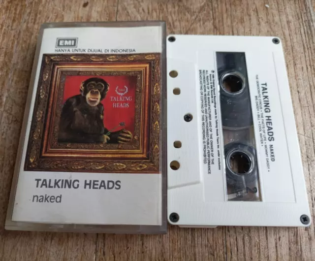 Talking Heads Naked Cassette Audio Tape Official Indonesia Press