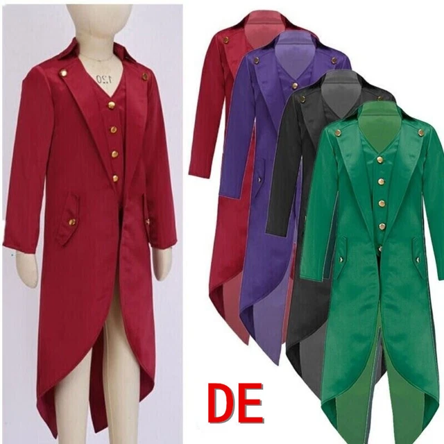 CHICTRY Frack Jacke Kinder - Pailletten Glitzer Anzug Mit Fedora Hut