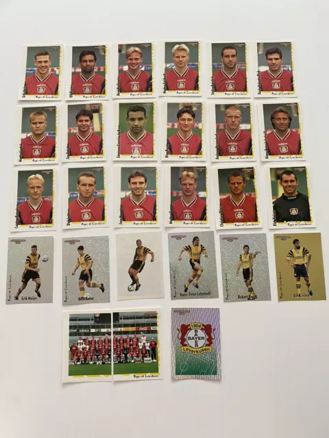 Bayer 04 Leverkusen Team Set komplett Panini Fussball Bundesliga 1998