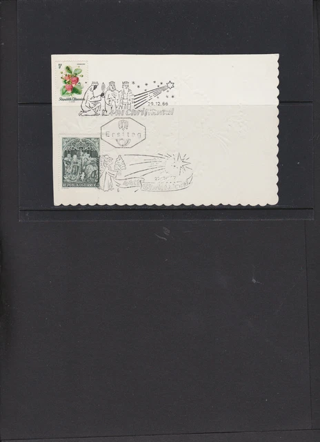Österreich " Christkindel-Beleg 29.12.1966 " siehe Scan