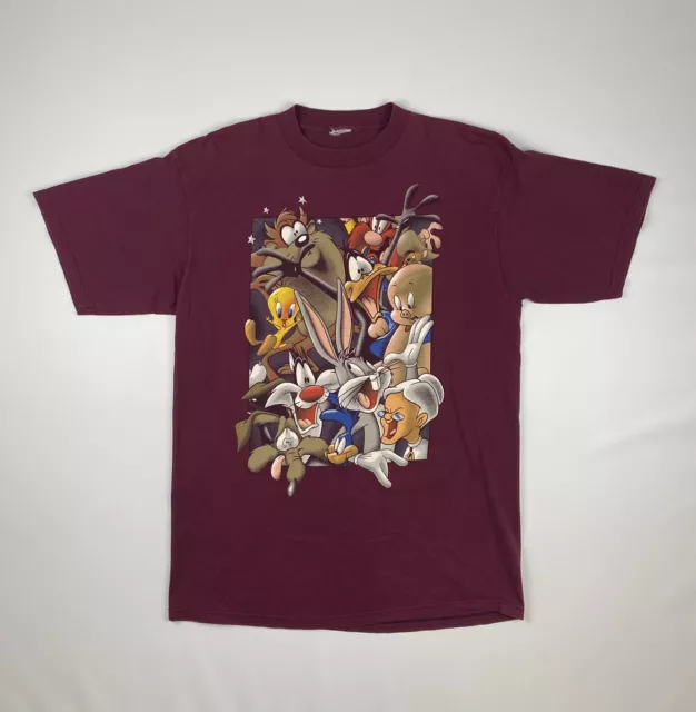 Very Rare Vintage 1996 Looney Tunes TAZ Tasmanian Devil All Characters T-Shirt