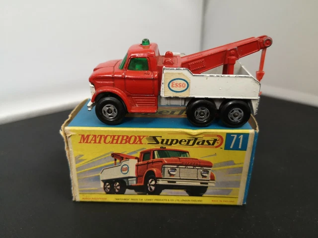 C501-Matchbox Superfast Mb71-A Ford Heavy Wreck Truck With Original Box
