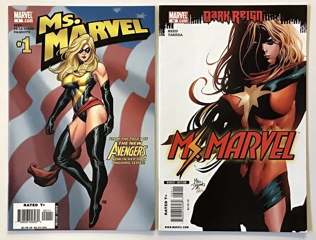 Ms. Marvel (2nd Series) #1 (CHO), 39 (DEODATO), Marvel 2006, High Grade Lot of 2