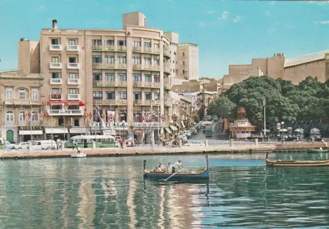 A SHOPPING CENTRE IN SLIEMA MALTA  Vintage postcard