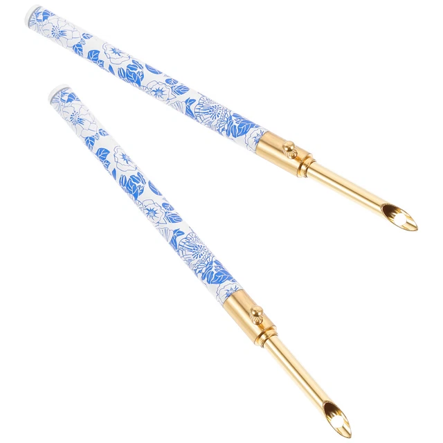 2 Pcs Accessoires De Broderie Aiguille À Broder Outil De Poinçon Point De Croix