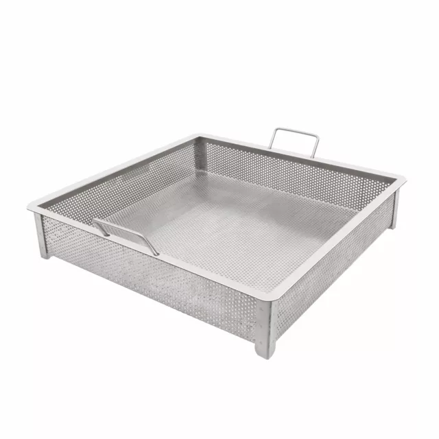 GSW Stainless Steel Compartment Drop-In Sink Drain Basket 18"x18" SD-1818