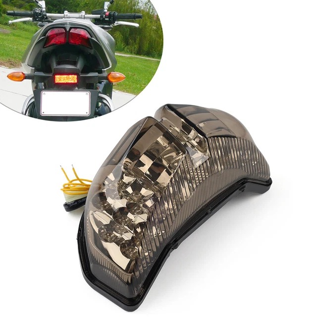 Feu Stop Moto LED Intégré - Pour Honda CB900F Hornet 919 (2002-2007) | Feu Arrière Tout-en-un Avec Clignotants - 9