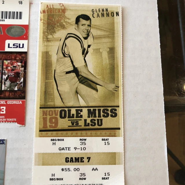 LSU College Football Tickets . LSU/OLE MISS/ Florida/Georgia/Notre Dame 95-09 11