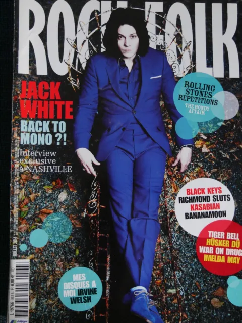 Rock & Folk N°563 Jack White Black Keys Rolling Stones Kasabian Husker Du Sluts