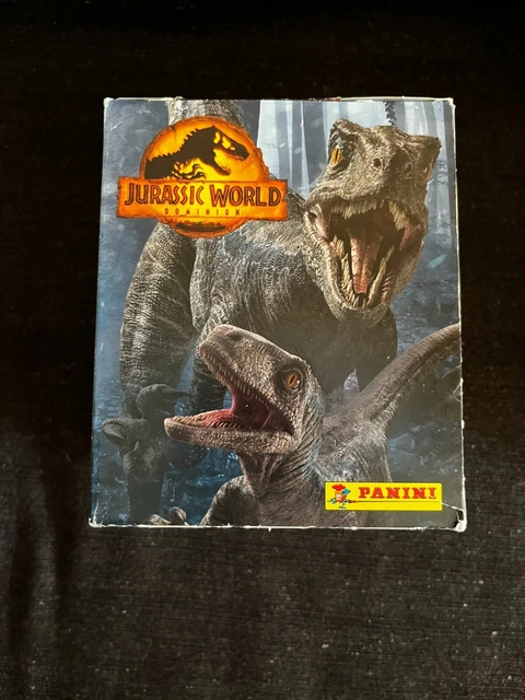 Panini Pack Loisirs Jurassic World – 1 Album + 50 Pochettes (200 Stickers + 50 Cartes) – Collection