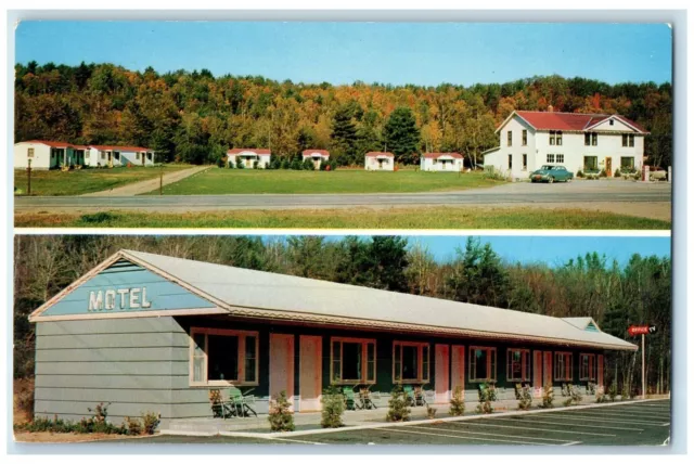 c1960's Village Motel Exterior Roadside Keeseville New York NY Unposted Postcard