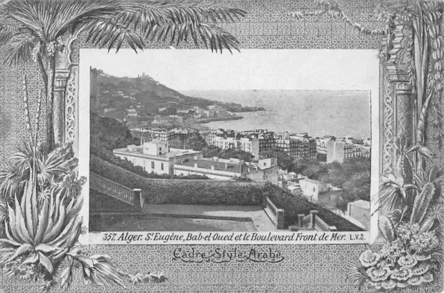 Cpa Algiers Algiers Saint Eugene Bab El Wed And Boulevard Du Front De Sea