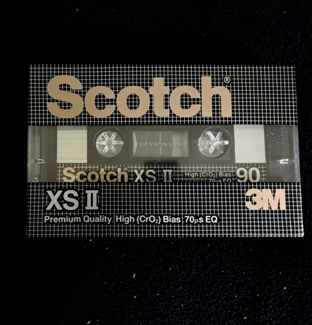 Vintage Scotch XS II-S 90 Chrome Blank Audio Cassette 90 Minute Tape New Sealed