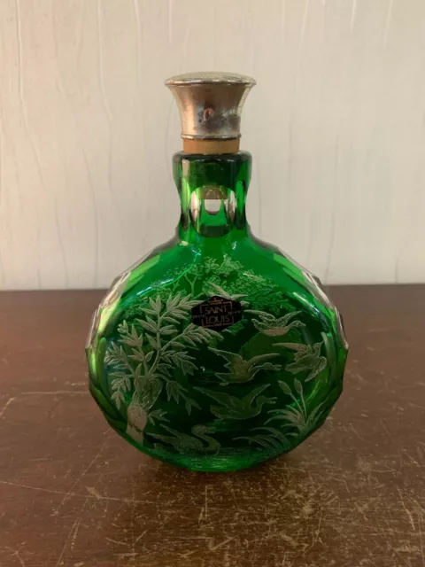Botella Estampado Verde De Cristal De Saint Louis modèle3
