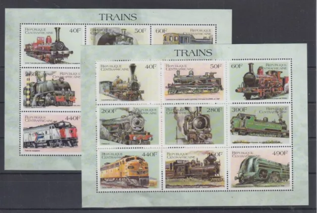 Railway - Locomotives Central African Republic 2191 - 2208 KB (MNH)