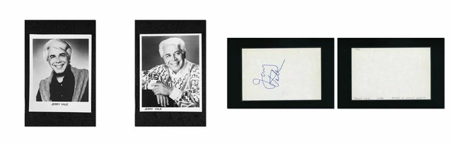 Jerry Vale - Signed Autograph and Headshot Photo set