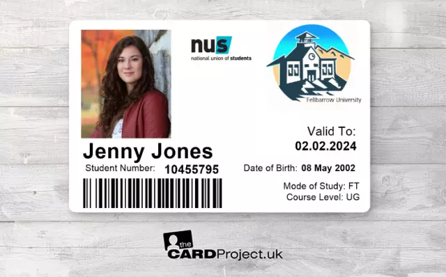 Cosplay UK University Student ID Card, Film and Television Prop
