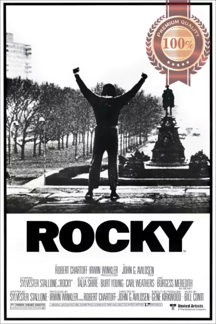 ROCKY 1977 70s NO AWARD ORIGINAL CINEMA MOVIE FILM PRINT PREMIUM POSTER