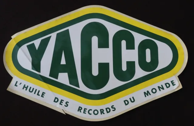 Autocollant géant YACCO L'huile des records du monde sticker Aufkleber 32x20cm