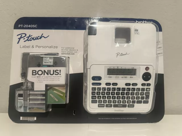 Brother P-Touch Home & Office Label Maker PT-2040SC & 2 Rolls Tape A/C Adapter!