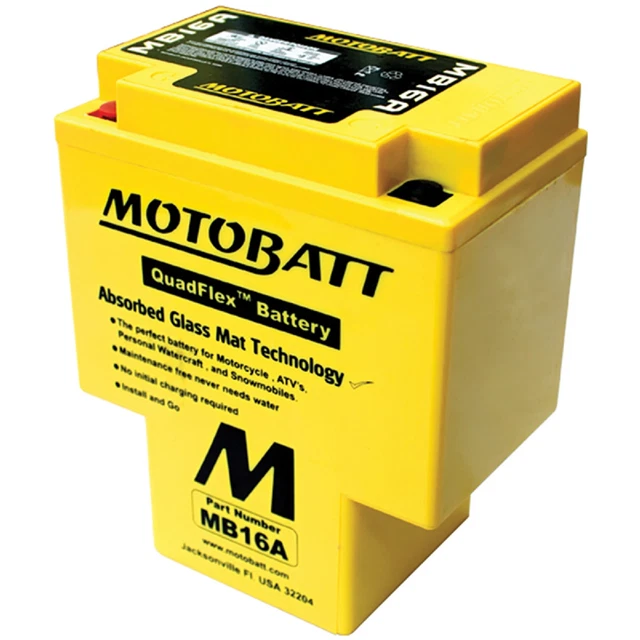 New Motobatt Battery for Universal Products HYB16AA, HYB16A-AB