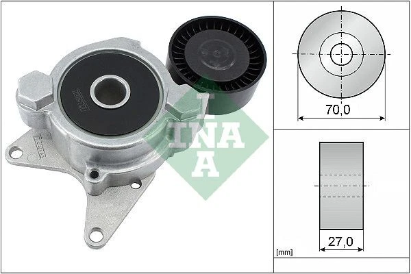 INA Arm Poulie Courroie Trapézoïdiale Convient pour Lexus Is Toyota Auris 3