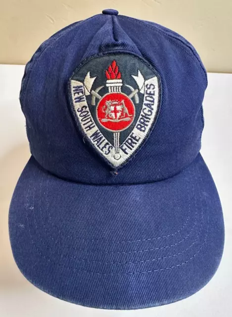 New South Wales Fire Brigades NSW Hat Australia Department Sunbuster Patch Strap