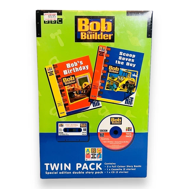 VINTAGE 2001 BOB The Builder Twin Pack CD & Cassette Story Pack - NEW ...