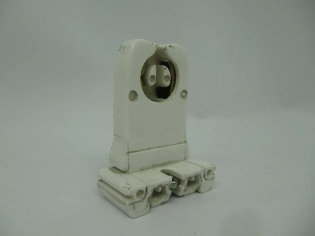 Leviton 13357-N Fluorescent Lamp Holder 660W 600V Slide-On w/ Captive Nut USED