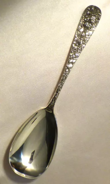 Stieff Rose by Stieff Sterling Large Serving Spoon- 9"