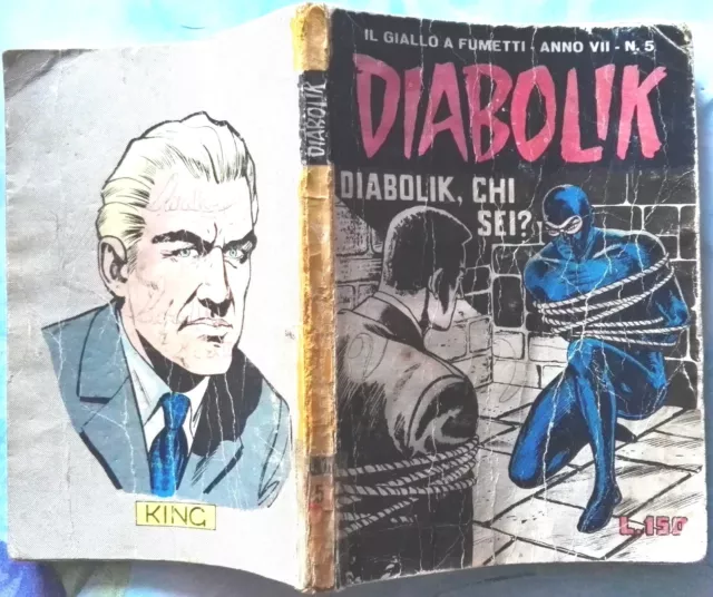 DIABOLIK  - DIABOLIK CHI SEI ? - n.5 ANNO VII (1968)... leggi