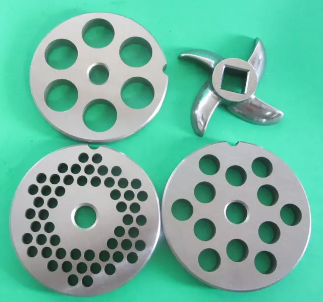 #22 Meat Grinder Disc Plate SET for Sam Baier grinder and sausage stuffer